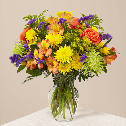 Marmalade Skies Bouquet – VICKIE'S FLOWERS, Cypress CA