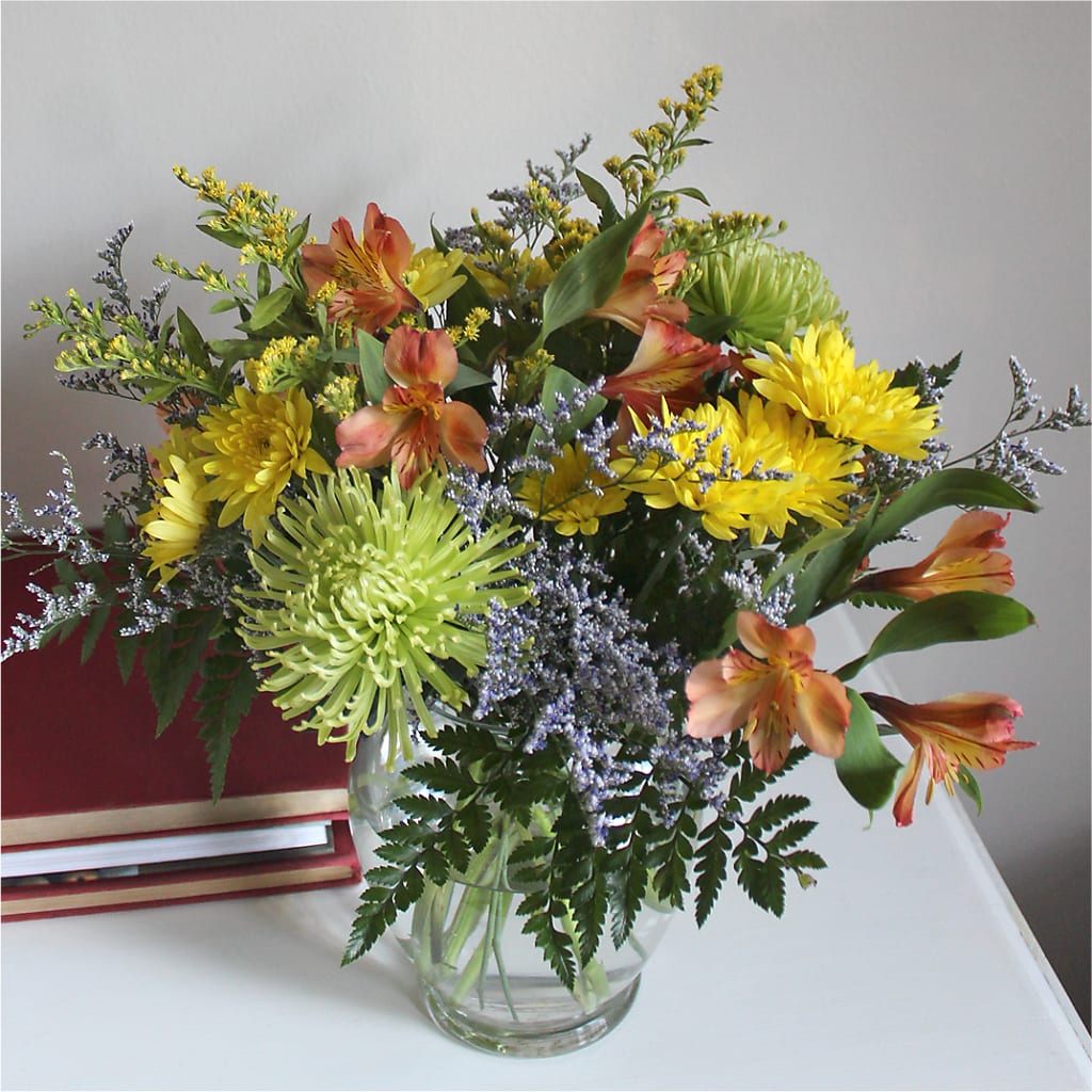 Marmalade Skies Bouquet – VICKIE'S FLOWERS, Cypress CA