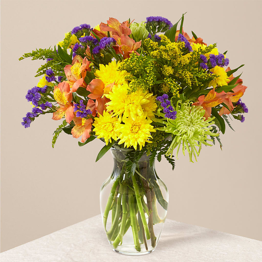 Marmalade Skies Bouquet – VICKIE'S FLOWERS, Cypress CA