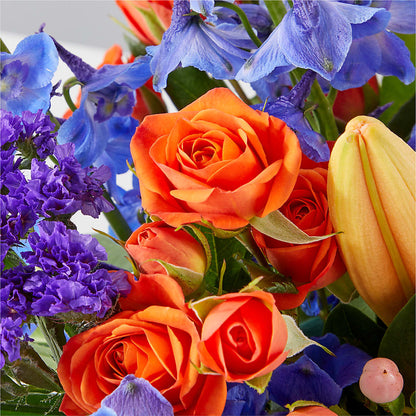 Radiant Citrus Box Bouquet – VICKIE'S FLOWERS, Cypress CA