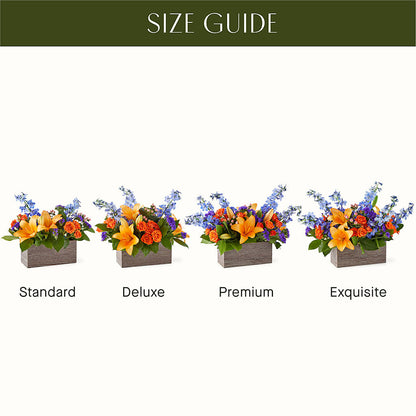 Radiant Citrus Box Bouquet – VICKIE'S FLOWERS, Cypress CA