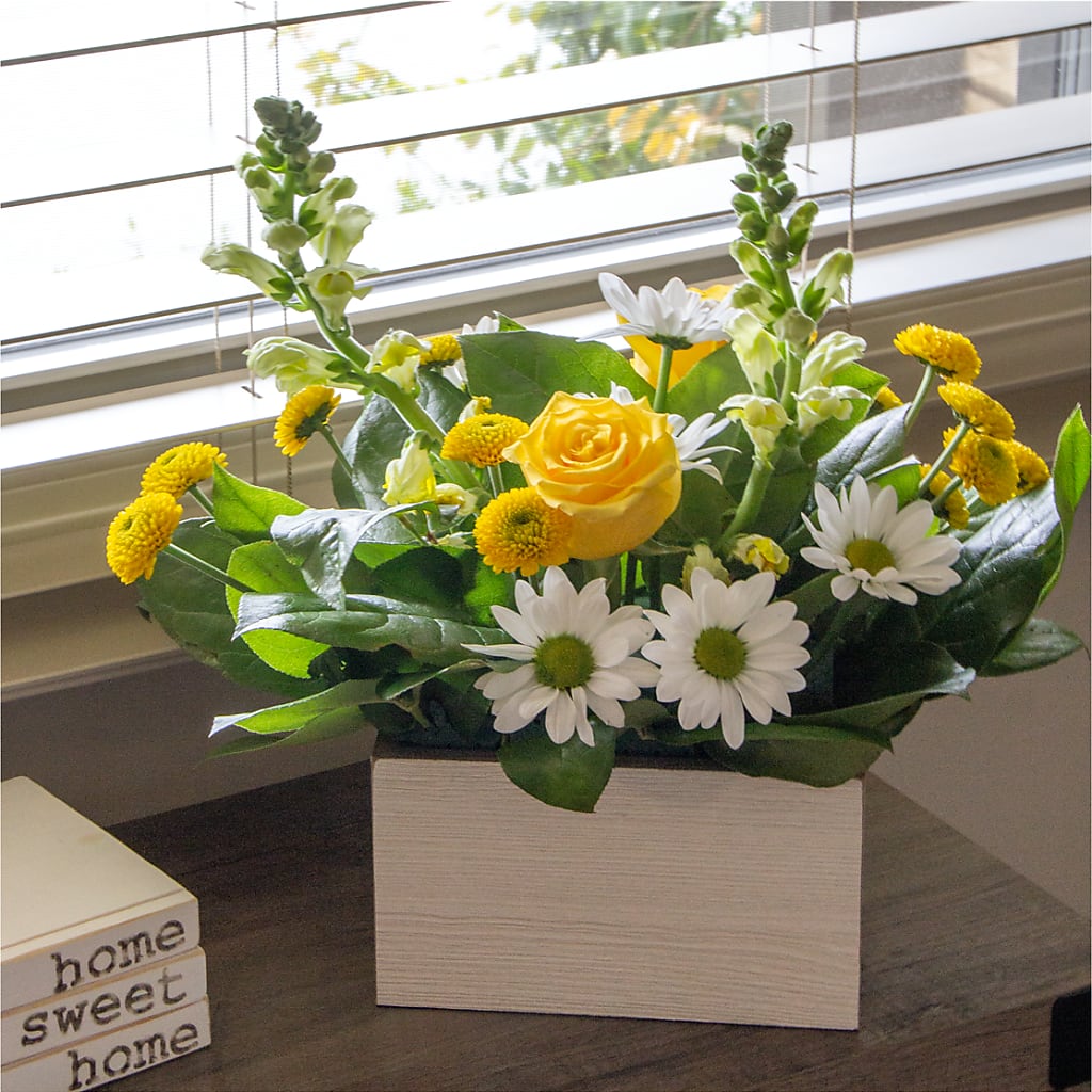 Sun Salutation Box Bouquet – VICKIE'S FLOWERS, Cypress CA