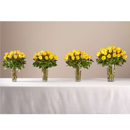 Long Stem Yellow Rose Bouquet – VICKIE'S FLOWERS, Cypress CA