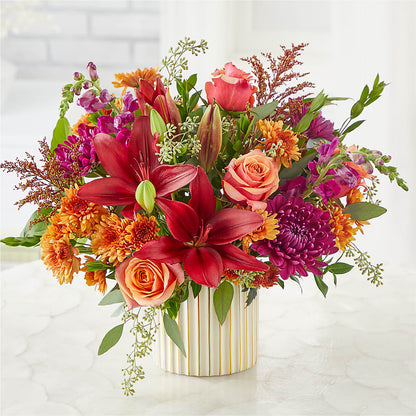Burgundy Landscape Bouquet – VICKIE'S FLOWERS, Cypress CA