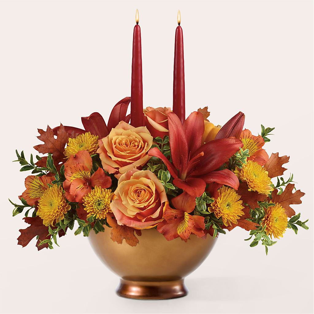 Harvest Table Centerpiece – VICKIE'S FLOWERS, Cypress CA
