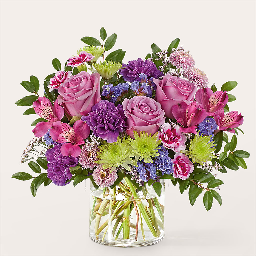 Glass Half Full Bouquet – VICKIE'S FLOWERS, Cypress CA