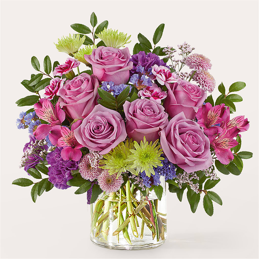 Glass Half Full Bouquet – VICKIE'S FLOWERS, Cypress CA
