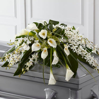 Angel Wings Casket Spray – VICKIE'S FLOWERS, Cypress CA
