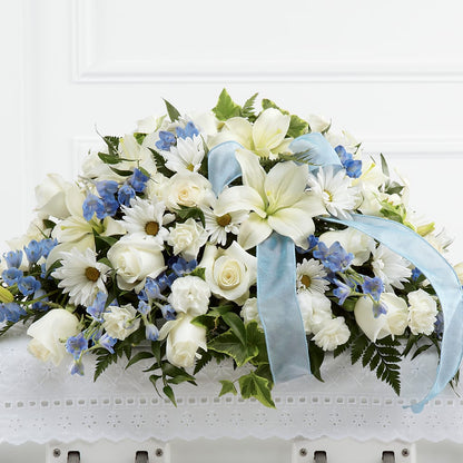 Tender Treasure Casket Spray – VICKIE'S FLOWERS, Cypress CA