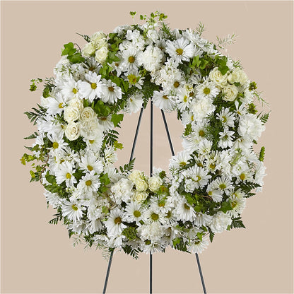 Faithful Wishes Wreath – VICKIE'S FLOWERS, Cypress CA