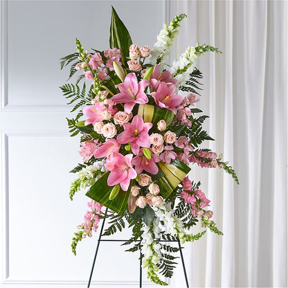 Elegant Embrace Standing Spray – VICKIE'S FLOWERS, Cypress CA