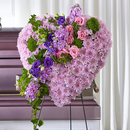 Treasured Love Standing Heart – VICKIE'S FLOWERS, Cypress CA