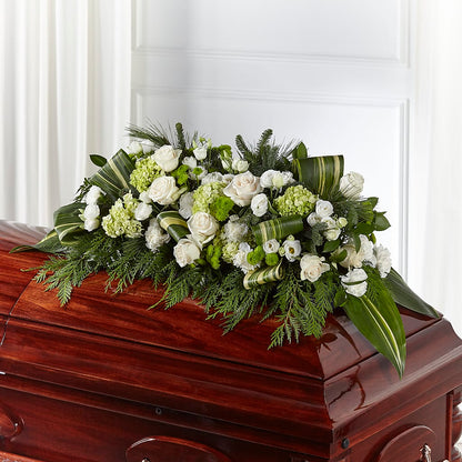 Hopeful Gesture Casket Spray – VICKIE'S FLOWERS, Cypress CA