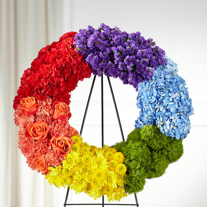 Circle of Love Wreath – VICKIE'S FLOWERS, Cypress CA