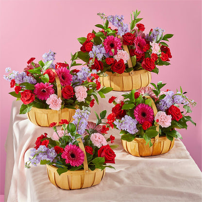 Pink Picnic Basket – VICKIE'S FLOWERS, Cypress CA