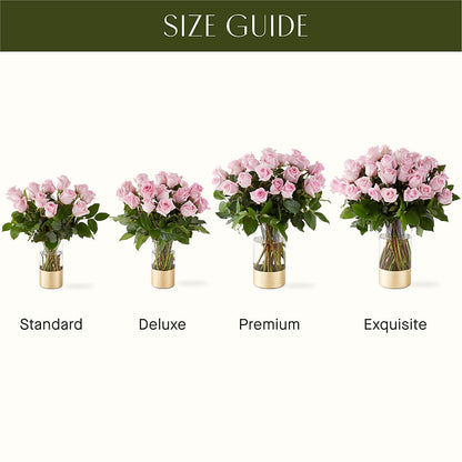 Picture Perfect Pink Rose Bouquet – VICKIE'S FLOWERS, Cypress CA