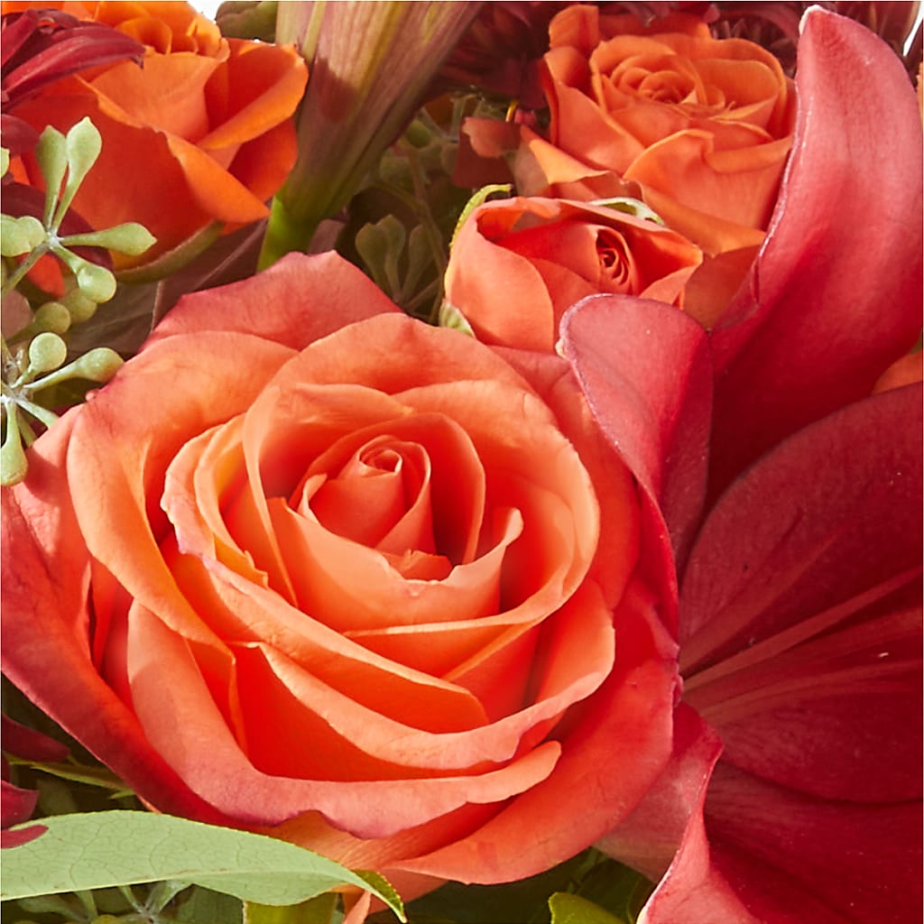 Crimson Leaves Bouquet – VICKIE'S FLOWERS, Cypress CA