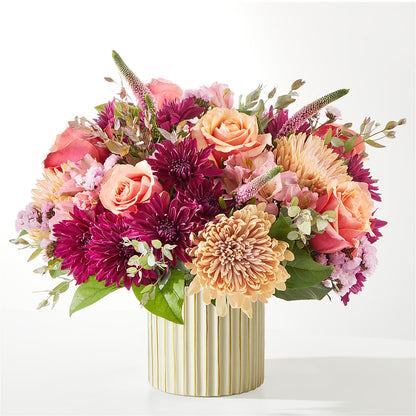 Berry Cobbler Bouquet with Ivory Vase – VICKIE'S FLOWERS, Cypress CA