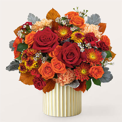Merlot Bouquet with Ivory Vase – VICKIE'S FLOWERS, Cypress CA