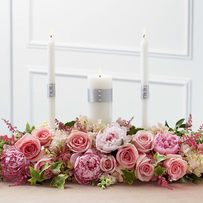Worldwide Romance Unity Candle Arrangement – VICKIE'S FLOWERS, Cypress CA