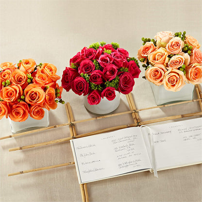 Dawn Rose Centerpiece – VICKIE'S FLOWERS, Cypress CA